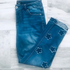Stitch Star Embroidered Jeans